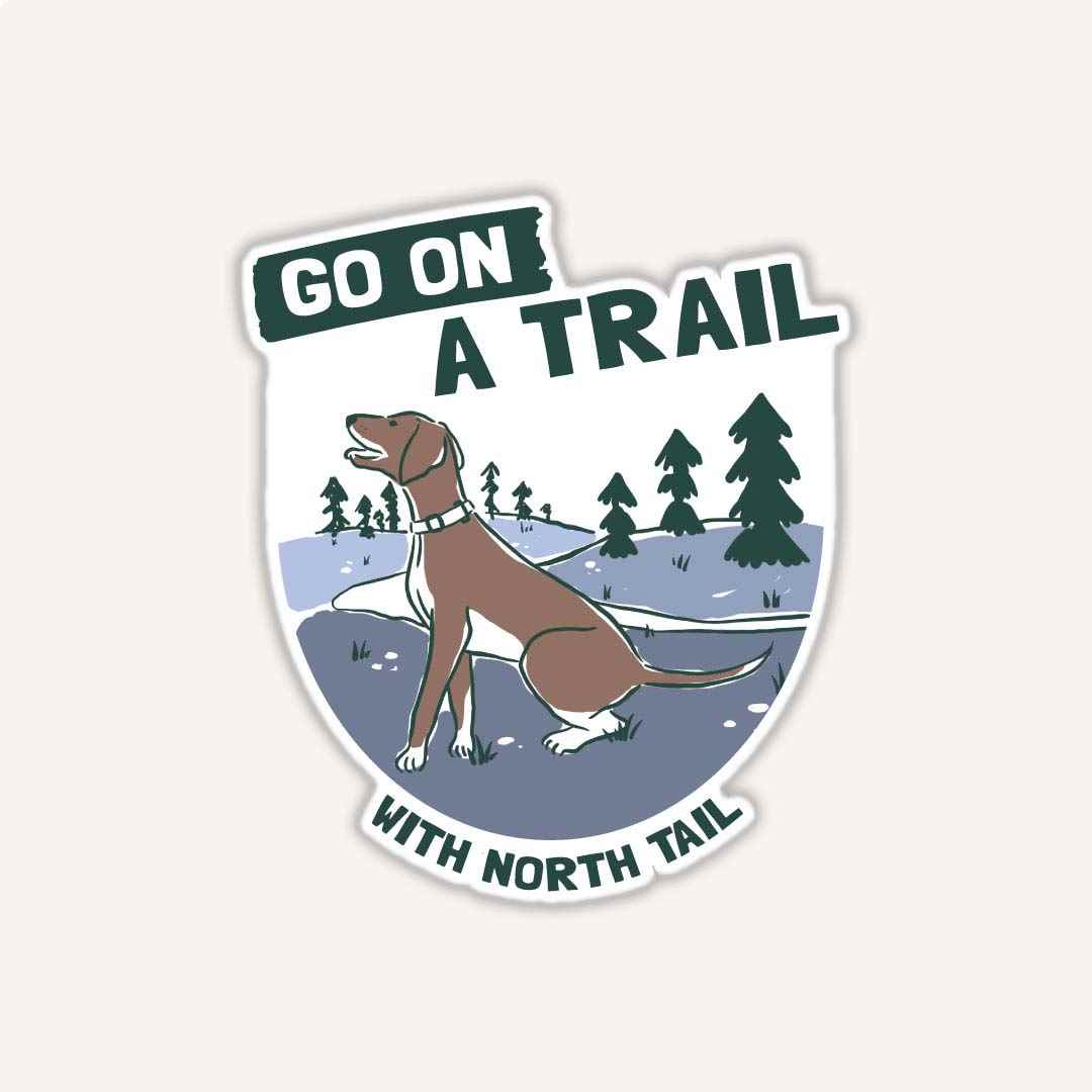 North Tail Sticker - Go on a Trail