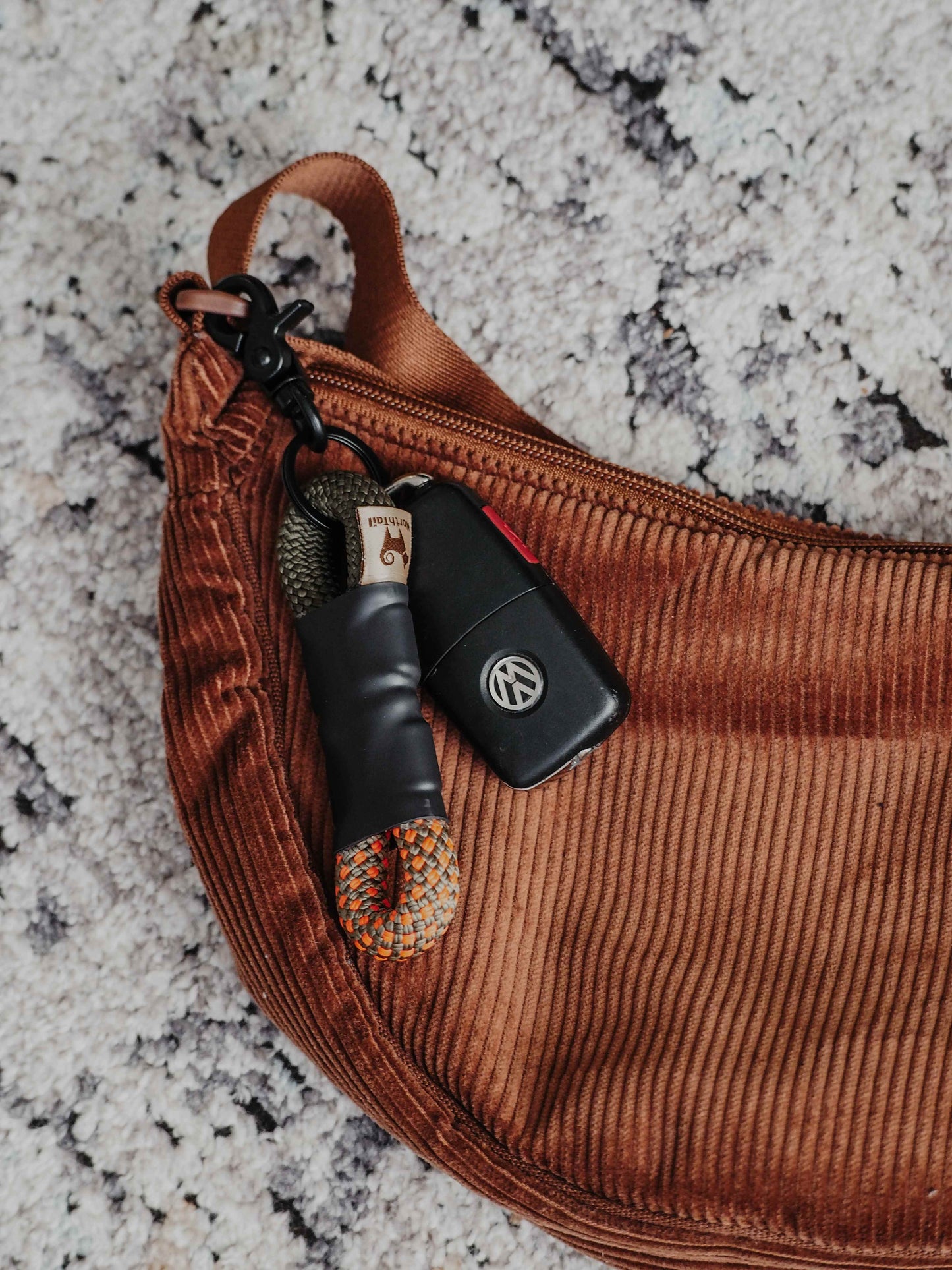 Two-Tone Rope Keychain