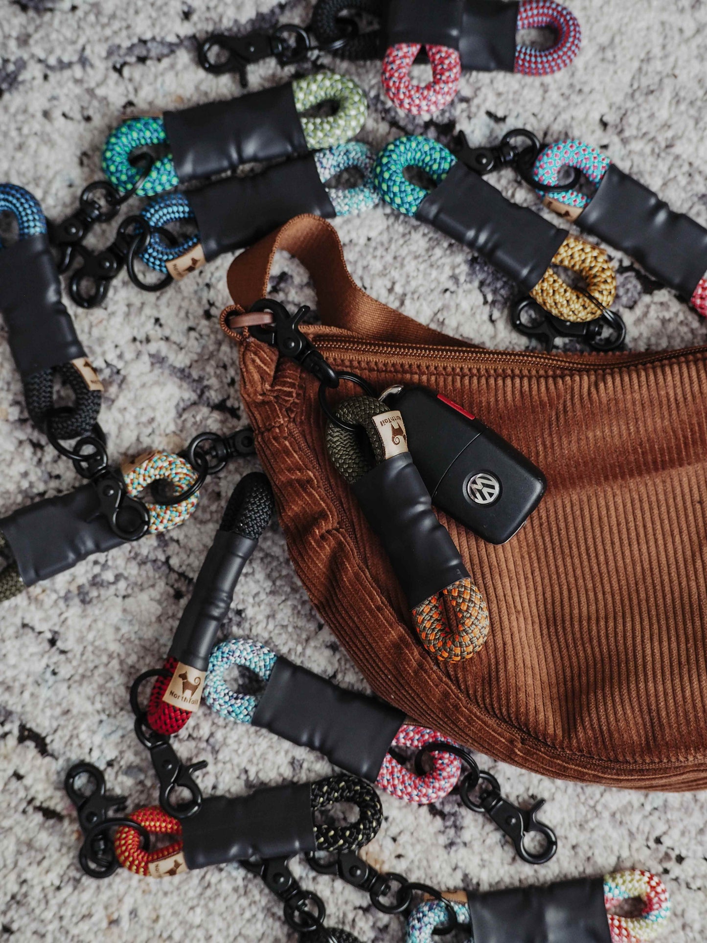 Two-Tone Rope Keychain