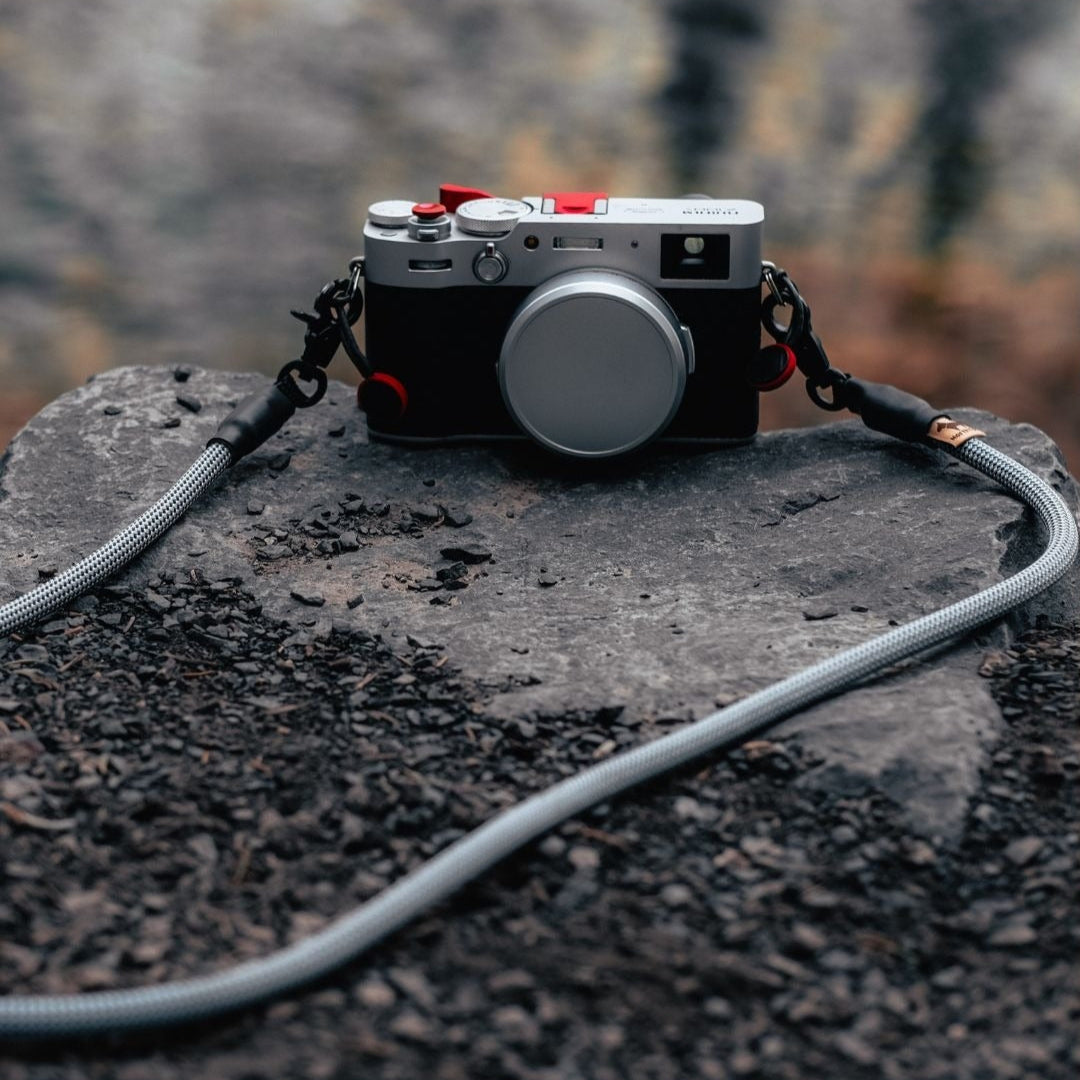 Photophile Adventure Rope Camera Strap made with high-quality materials, featuring durable lobster clips tested to hold up to 100kg, designed for reliable and comfortable everyday use by photographers.