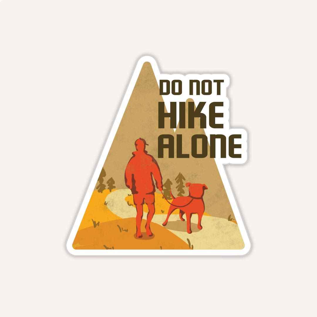 North Tail Sticker - Do Not Hike Alone