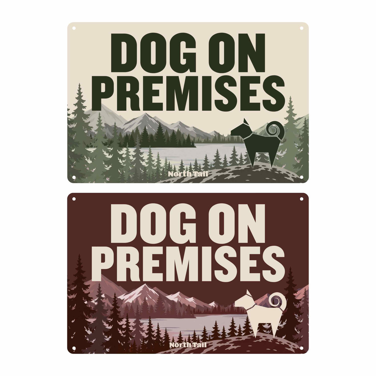 Dog on Premises — Metal Sign