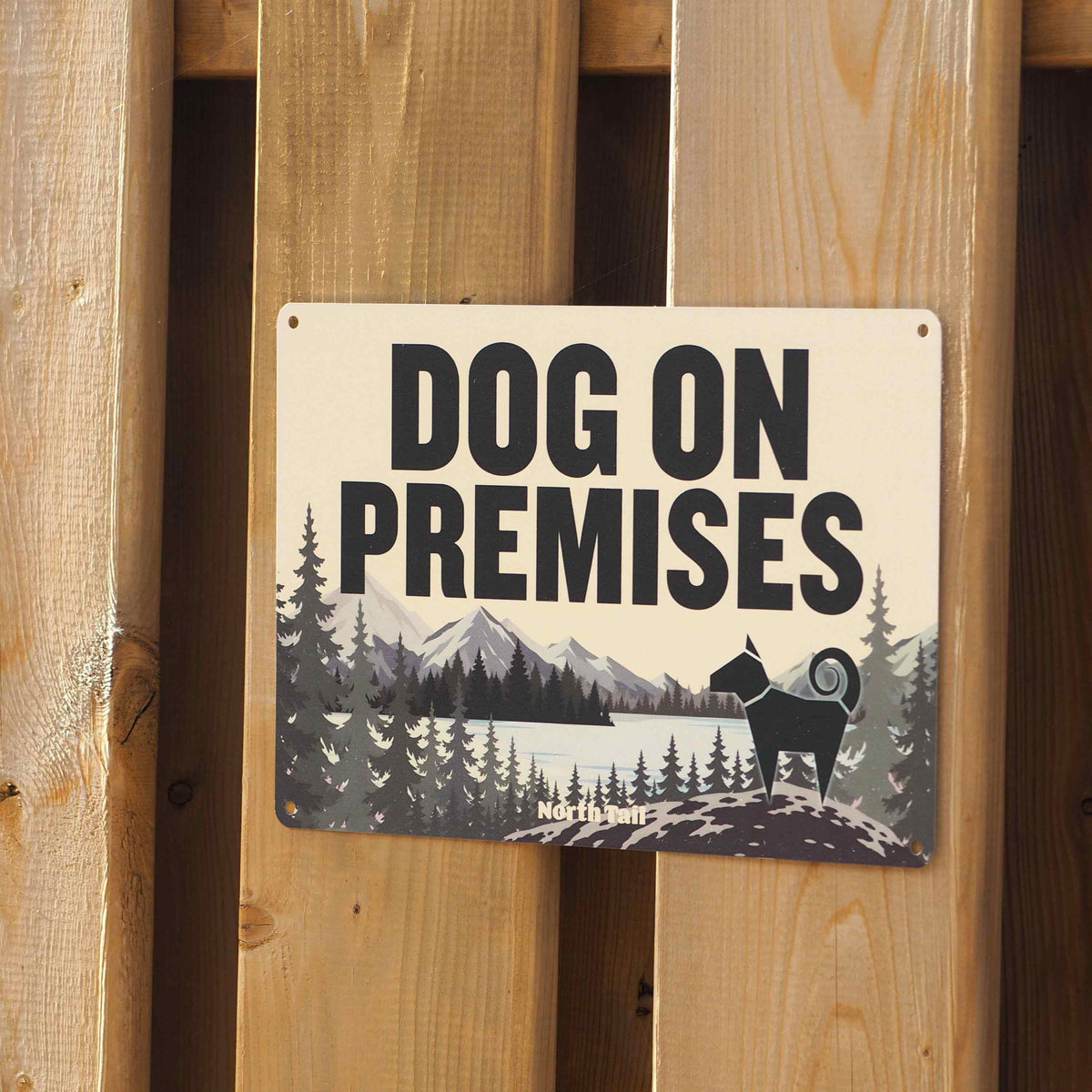 Dog on Premises — Metal Sign