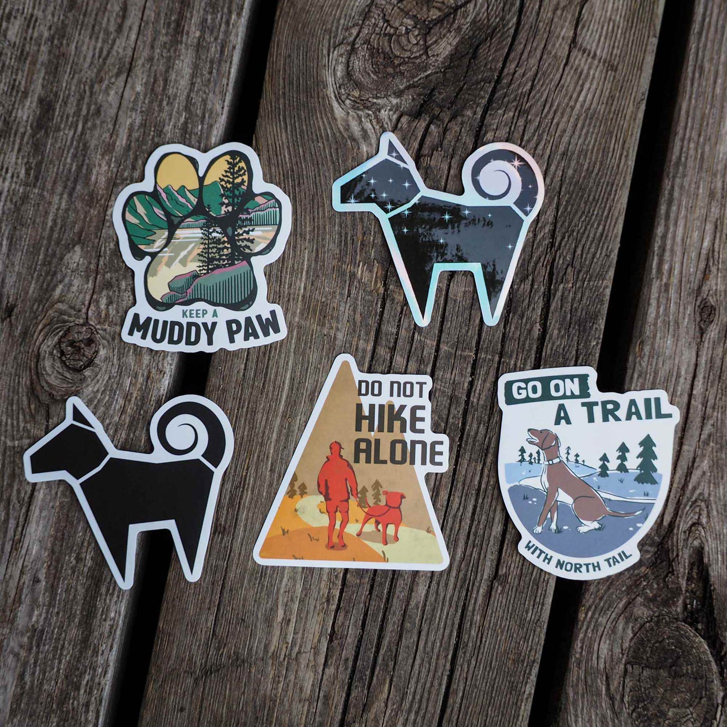 North Tail Sticker Set of 5